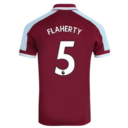 Mujer Fútbol Camiseta Gilly Flaherty #5 Granate 1ª Equipación 2021/22 La Camisa Chile