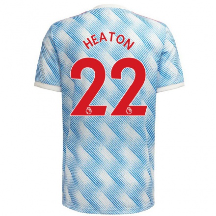 Mujer Fútbol Camiseta Tom Heaton #22 Azul Blanco 2ª Equipación 2021/22 La Camisa Chile