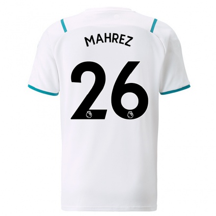 Mujer Fútbol Camiseta Riyad Mahrez #26 Blanco 2ª Equipación 2021/22 La Camisa Chile