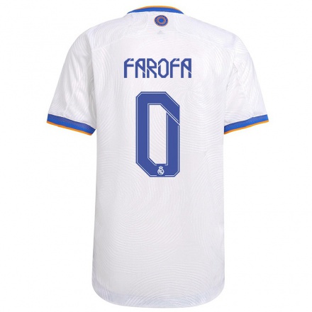 Mujer Fútbol Camiseta Rodrigo Farofa #0 Blanco 1ª Equipación 2021/22 La Camisa Chile