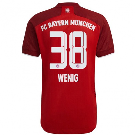 Mujer Fútbol Camiseta Marcel Wenig #38 Rojo Oscuro 1ª Equipación 2021/22 La Camisa Chile