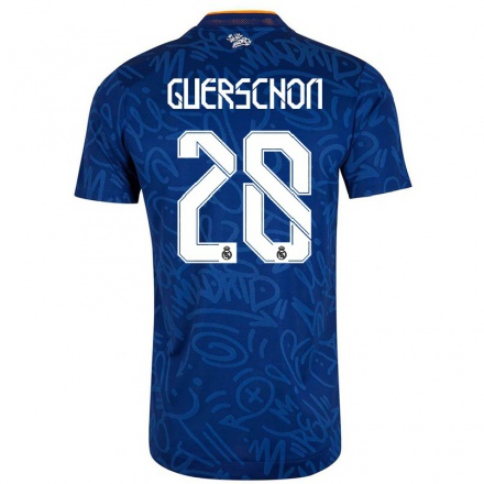 Mujer Fútbol Camiseta Yabusele Guerschon #28 Azul Oscuro 2ª Equipación 2021/22 La Camisa Chile