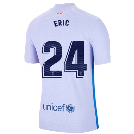 Mujer Fútbol Camiseta Eric Garcia #24 Violetaa Claro 2ª Equipación 2021/22 La Camisa Chile