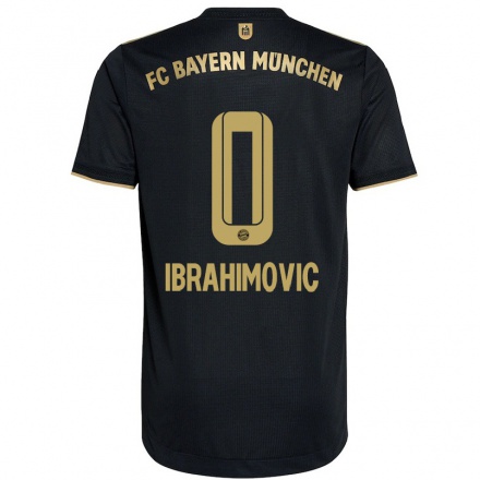 Mujer Fútbol Camiseta Arijon Ibrahimovic #0 Negro 2ª Equipación 2021/22 La Camisa Chile