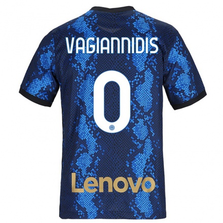 Mujer Fútbol Camiseta Georgios Vagiannidis #0 Azul Oscuro 1ª Equipación 2021/22 La Camisa Chile