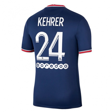 Mujer Fútbol Camiseta Thilo Kehrer #24 Azul Oscuro 1ª Equipación 2021/22 La Camisa Chile