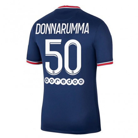 Mujer Fútbol Camiseta Gianluigi Donnarumma #50 Azul Oscuro 1ª Equipación 2021/22 La Camisa Chile
