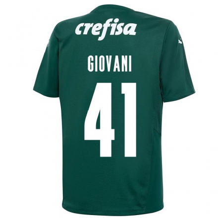 Mujer Fútbol Camiseta Giovani #41 Verde Oscuro 1ª Equipación 2021/22 La Camisa Chile