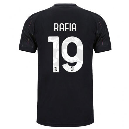 Mujer Fútbol Camiseta Hamza Rafia #19 Negro 2ª Equipación 2021/22 La Camisa Chile
