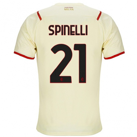 Mujer Fútbol Camiseta Georgia Spinelli #21 Champaña 2ª Equipación 2021/22 La Camisa Chile