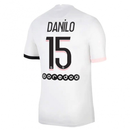 Mujer Fútbol Camiseta Danilo Pereira #15 Blanco Rosa 2ª Equipación 2021/22 La Camisa Chile