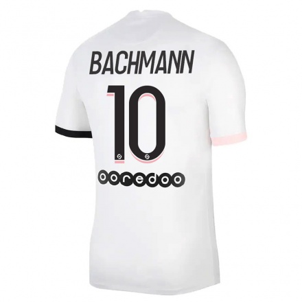 Mujer Fútbol Camiseta Ramona Bachmann #10 Blanco Rosa 2ª Equipación 2021/22 La Camisa Chile