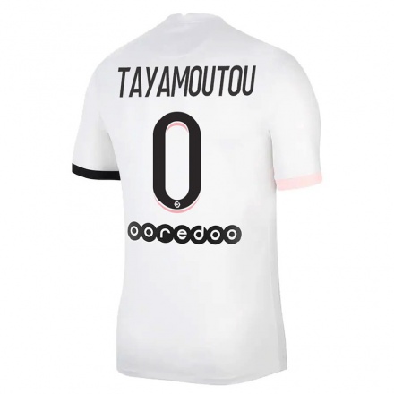 Mujer Fútbol Camiseta Enzo Tayamoutou #0 Blanco Rosa 2ª Equipación 2021/22 La Camisa Chile