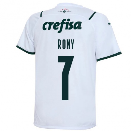 Mujer Fútbol Camiseta Rony #7 Blanco 2ª Equipación 2021/22 La Camisa Chile