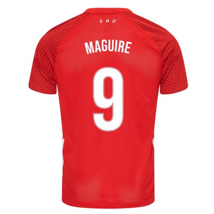 Mujer Fútbol Camiseta Anne Maguire #9 Rojo 1ª Equipación 2021/22 La Camisa Chile
