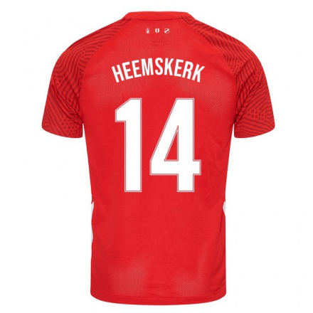Mujer Fútbol Camiseta Helène Heemskerk #14 Rojo 1ª Equipación 2021/22 La Camisa Chile