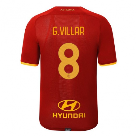 Mujer Fútbol Camiseta Gonzalo Villar #8 Rojo 1ª Equipación 2021/22 La Camisa Chile
