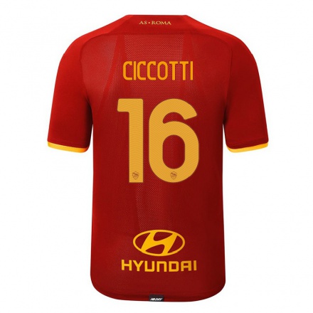 Mujer Fútbol Camiseta Claudia Ciccotti #16 Rojo 1ª Equipación 2021/22 La Camisa Chile