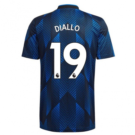 Mujer Fútbol Camiseta Amad Diallo #19 Azul Oscuro 3ª Equipación 2021/22 La Camisa Chile