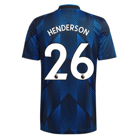 Mujer Fútbol Camiseta Dean Henderson #26 Azul Oscuro 3ª Equipación 2021/22 La Camisa Chile
