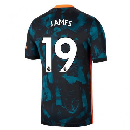 Mujer Fútbol Camiseta Lauren James #19 Azul Oscuro 3ª Equipación 2021/22 La Camisa Chile