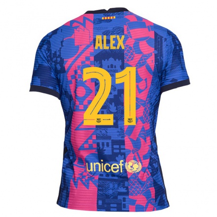 Mujer Fútbol Camiseta Abrines Alex #21 Rosa Azul 3ª Equipación 2021/22 La Camisa Chile